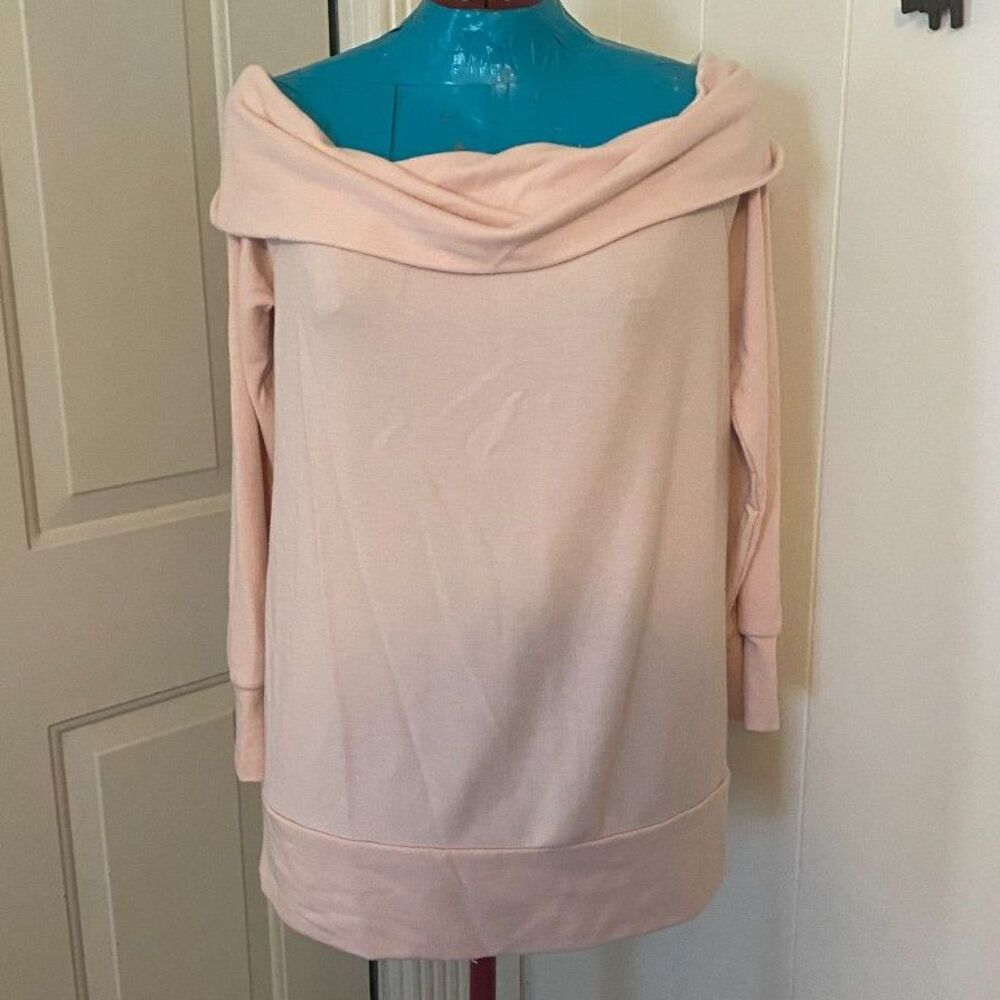 Lauren Conrad Off the Shoulder Cowl Neck Sweater Women Size L